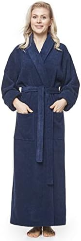 Arus Women's Long Style Full Length Thick Shawl Collar Turkish Bathrobe by Arus