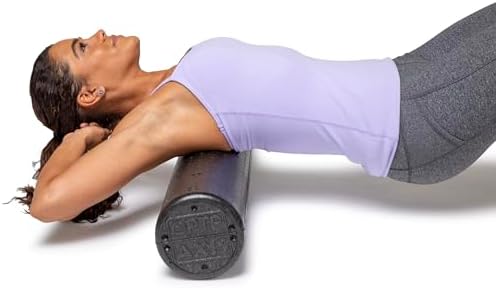 OPTP AXIS Firm Density Foam Roller – Round, Black, 36" x 6" - Image 2