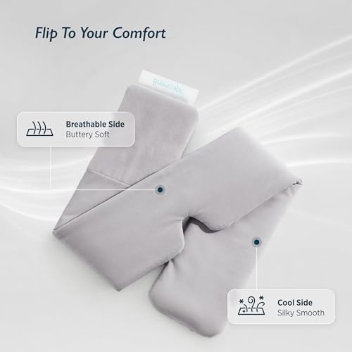 Breescape Cooling Eye Mask, Instant Cool-to-Touch Fabric with Silent Closure, Full-Coverage Light Blocking, Adjustable Soft & Breathable Design for Ultimate Sleep Comfort, Comes with Travel Bag - Image 2