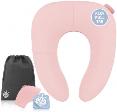 Jool Baby Folding Travel Potty Training Seat – Easy-Remove Pull Tab (Pink) by Unknown