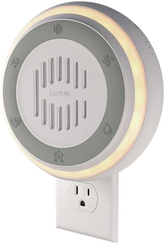 Wall Plug in White Noise Sound Machine for Office Privacy & Noise Canceling, White Noise Machine for Sleeping Adults & Baby, Therapy Noise Blocker with 20 Soothing Sounds & Nightlight by Calm Me. by calmme