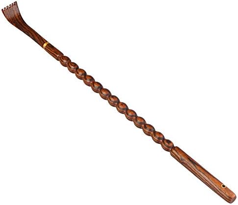 Tomorotec 100% Natural Bocote Wood Back Massager for Itching Relief, Long Sturdy Therapeutic Bamboo Back Scratchers, Body Relaxation Massager by Tomorotec