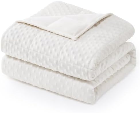 Wemore Weighted Blanket for Adults 20 lbs King Size 80"x87" White by WemoreDirect