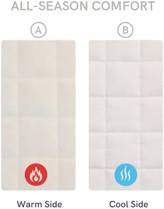 YnM Velvet Weighted Blanket, Ultra-Soft Heavy Bed Blankets, Heavy Weight Big Comforter, Oversized Bedspread & Home Decor Piece for All Season (Cream White, 90"x104" 30lbs, King/Ca King) - Image 4