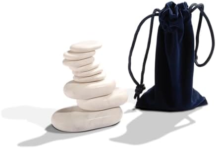 Master Massage Deluxe Standard Marble Cold Stone Set – 9 Pieces per Pack for Professional Massage Therapy by MasterMassage