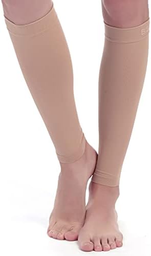 BSERA Calf Compression Sleeve Women, 2 Pairs 20-30mmHg Footless Compression Socks for Swelling Shin Splints Varicose Veins - Image 7