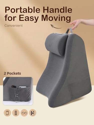 Vekkia 23.5” Back Rest Pillow, Dual-Layer Foam for Reclining and Sitting - Image 6