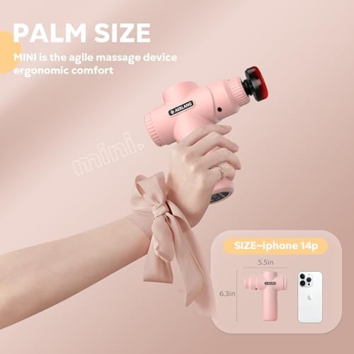 AERLANG Birthday Gifts for Women Massage Gun with Heat deep Tissue Pink - Image 5
