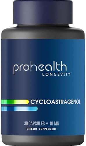 ProHealth Cycloastragenol Supplement, 10 mg per Serving | Science-Backed to Support Telomere Length, DNA Structure & Healthy Aging | Third-Party Tested for Purity & Quality by ProHealthLongevity