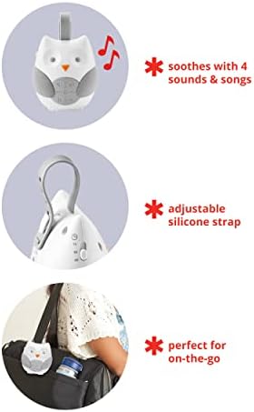 Skip Hop Portable Baby Sound Machine, Stroll & Go, Owl - Image 3