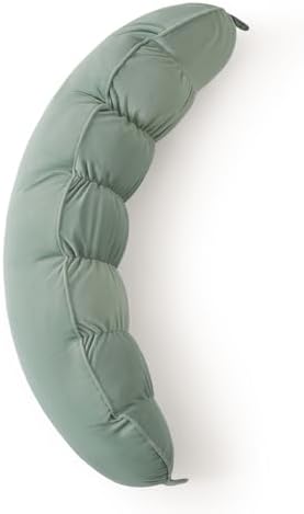 Peallow(Pat. Pend) – Long Round Body Pillow for Adults, Bolster Pillow for Sleeping, Soft and Supportive Pillow for Sleeping & Lumbar Support(Willow Green,39") by Ailuteie