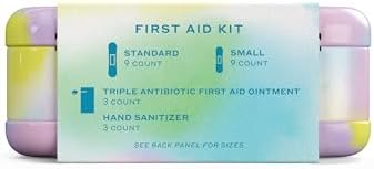 Welly Quick Fix Colorwash, On The Go First Aid Kit, Assorted Bandages, Ointments, and Hand Sanitizer, Tie Dye Patterns, 2 Pack - Image 4