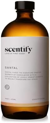Scentify Santal Aroma Oil Refill Scent for Oil Diffusers - Iris, Amber, Sandalwood, Cedar Scents - Luxurious Relaxing Aromatherapy Diffuser Fragrance 470ml, 16 oz - Image 2