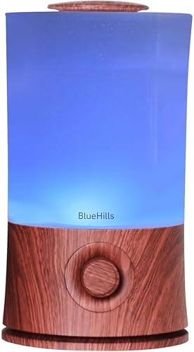 BlueHills Premium 2000 ML XL Essential Oil Diffuser Humidifier 2L Dark Wood by BlueHills