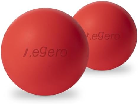 Massage Lacrosse Balls for Myofascial Release(2Pack,Red) by Unknown