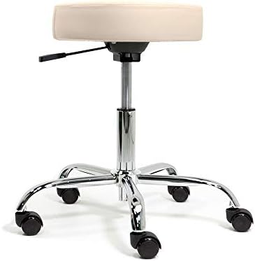 EARTHLITE Pneumatic Massage Salon Drafting Stool - No Leaking (vs. Hydraulic), Adjustable, Rolling, CFC-Free / Medical Spa Facial Chair by Unknown