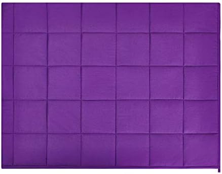 TONGDADA Kids Weighted Blanket | 40''x60'',10lbs | for Child Between 80-125 lbs | Premium Cotton Material with Glass Beads | Violet - Image 7