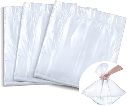 100 Pcs Disposable Foot Tub Liner Portable Bath Bags Plastic Pedicure Spa Bags Thin Large Foot Bath Liners Disposable Spa Hotel Home Use, 25 x 23 Inches by Chinco