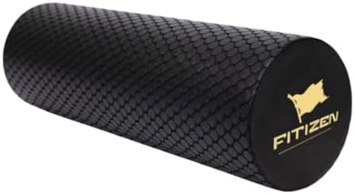 Fitizen Foam Roller – Muscle Massage Rehab Stiff Back Pain Physical Therapy Deep Tissue Firm Exercise Equipment Home Gym Stress Yoga Pilates for The Fit Citizen by FitNation by FITNATION
