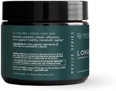 LONGEVITY — NR & Glutathione for Cellular Function, Energy & Vitality, 60ct - Image 2