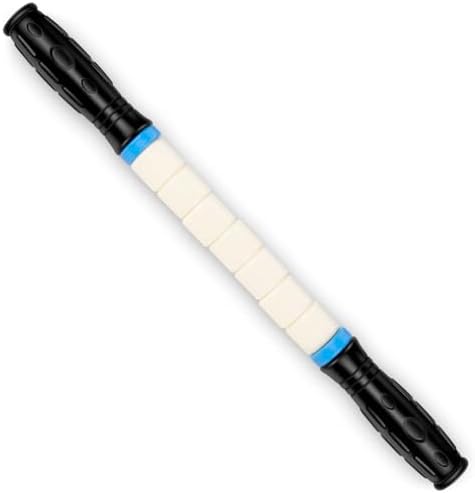 iGreely Premium Muscle Roller the Ultimate Massage Roller Stick 17 Inches Recommended By Physical Therapists Promotes Recovery Fast Relief for Cramps Soreness Tight Muscles-White by iGreely