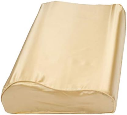 Mulberry Silk Pillowcase for Memory & Contour Pillows, Neck Pillow - Champagne, 24 x 14 x 4.7" / 3.9" by Cozysilk%7CBringNatureHome
