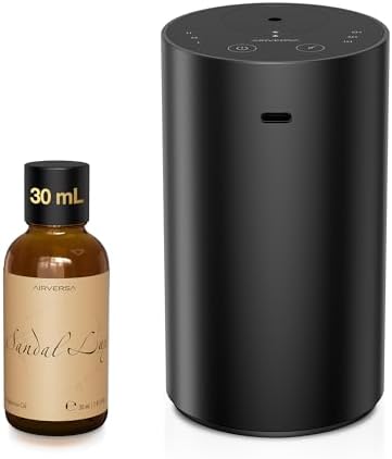 Airversa ADX Waterless Essential Oil Diffuser Starter Kit, Black by Airversa