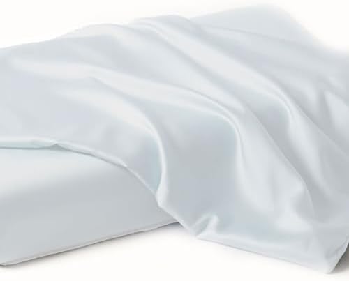 100% Tencel Lyocell Pillowcases | Cooling Pillowcases for Memory Foam, Cervical, Neck and Contour Pillows | Softer Than Cotton and Linen | 20 x 12.5 inch (Gray, 20" x 12.5" x 4"/3") - Image 3