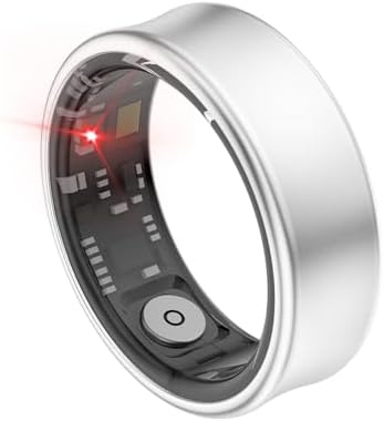 Smart Ring Health Fitness Tracker Titanium Silver, 9# - Image 2