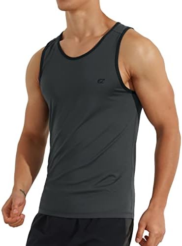 EZRUN Men's Quick Dry Workout Tank Top UPF 50+ Sweat-Wicking Gym Shirt - Image 2