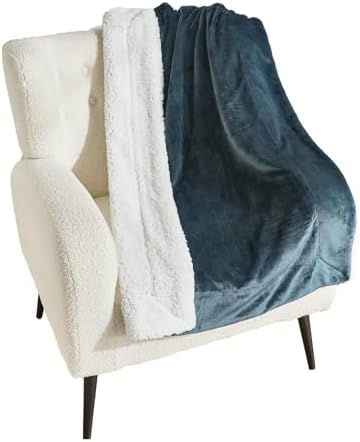 NANPIPER Warm Sherpa Blanket for Couch, Soft Fleece for Winter, Fuzzy Plush Small Throw Gift for Baby, Forest Green 30x40 Inches - Image 4