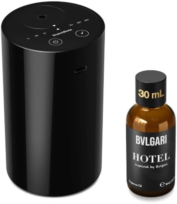 ANZ Waterless Essential Oil Diffuser Starter Kit, Black by ScentBots
