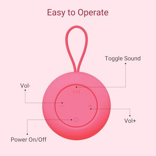 Jaroco Portable Baby Sound Machine [White Noise for Babies Kids Adults][Sleep Soother][12 Soothing Sounds] 15 Hours Battery Life, Registry Gift,Shower,Clips on Baby Stroller Rose - Image 7