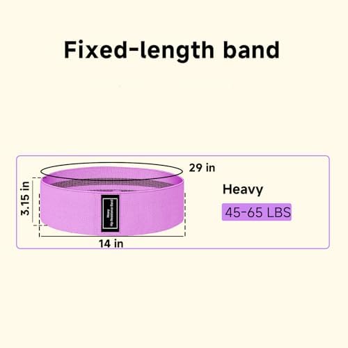 Resistance Bands, Fabric Workout Bands for Women & Men, Cloth Booty Resistance Loop Bands, Thick Squat Bands for Home Fitness, Gym, Yoga, Pilates for Butt Legs Thigh Hip Glute - Image 3