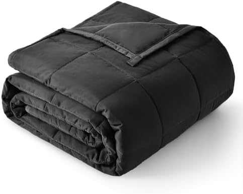 Topblan Cooling Weighted Blanket for Adults, 15 lbs 48 x 72 Twin Size Bed by Topblan
