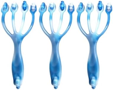 Healifty Handheld Four Claws Roller Massager Claw Massager for Head Hand Foot Leg Neck and Back Portable Massage Tool for Home Office or Shower 3 Pack by Healifty