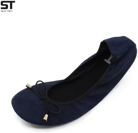 Velvet Foldable Flats for Women, Portable Ballet Shoes for Travel & Events - Image 3