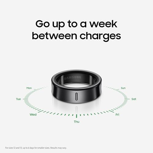 SAMSUNG Galaxy Ring, AI Smart Ring, Size First w/Sizing Kit, No App Subscription, Fitness Monitor, Sleep Tracker, Up to 7-Day Battery, Size 10, Titanium Black [US Version, 1Yr Manufacturer Warranty] - Image 6
