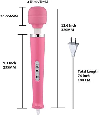 Vibrating Massager Big Tool Deep Tissue Full Body Massager for Muscle Relief Back Neck Hand Foot Leg Arm Massage Powerful Handheld Tool for Women Muti Speeds Pink Massage - Image 3