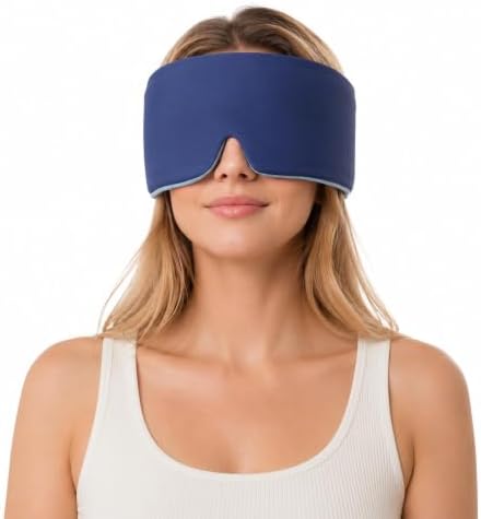 Sleep Mask for Women Mens Travel Black Out Eye Mask for Sleeping by SilkCielo