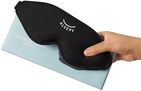 GLOWCO 3D Sleep Mask, Contoured Eye Mask for Sleeping – 100% Blackout, Zero Pressure, Adjustable Strap, Light Blocking Eye Cover for Side Sleepers & Back Sleepers, Travel, Men and Women by HomePage