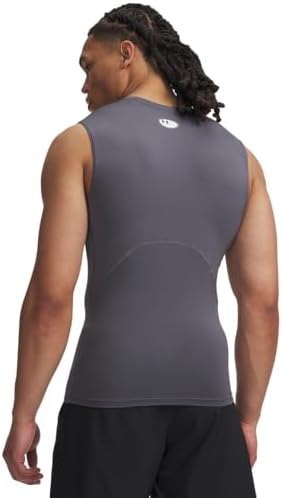 Under Armour Men's HeatGear Compression Sleeveless T-Shirt - Image 2