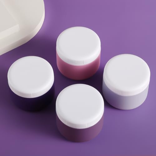 Kuangre Travel Containers for Toiletries, Silicone Cream Jars BPA-Free, Leak-proof 3oz Travel Size Containers, Portable Size Silicone Jars with Lid for Cosmetic Face Hand Body Cream (4 Pack) - Image 5
