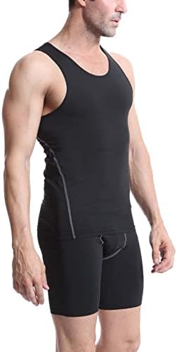 Mens 3 Pack Compression Tank Tops Sleeveless Compression Shirt - Image 5