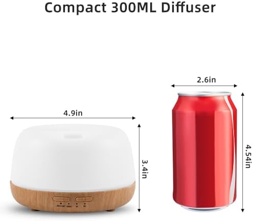 300ml Essential Oil Diffuser with Remote and 7-Color LED Light - Image 2