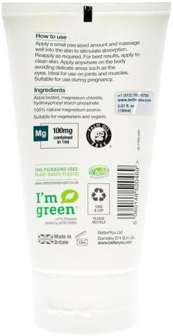 BetterYou Magnesium Gel - Relaxing Muscle Rub - Topical Magnesium for Effective Absorption - Tense Joint Support and Sore Muscle Relief - 5.07 oz (Pack of 3) - Image 3