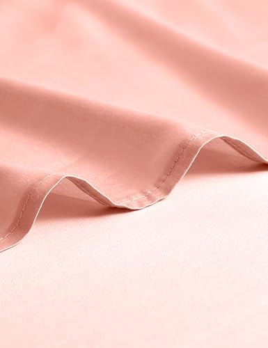 YnM Exclusive Cooling Duvet Cover for Weighted Blankets with 16 Strings (Pink Rose, 88"x104") - Image 3