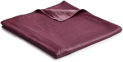 YnM Exclusive Cooling Duvet Cover for Weighted Blankets with 16 Strings (Rose Purple, 48"x72") by YNM