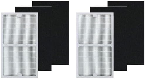BBT BAMBOOST Filters C Compatible Idylis Air Purifier IAP-10-200 & IAP-10-280, Part # IAF-H-100C - 2 pcs HEPA Filter & 4 Carbon Filters by BBTBAMBOOST