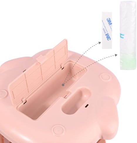 Bebamour Portable Potty Seat for Kids Travel - Foldable Training Toilet Chair for Toddler Girls with Storage Bags for Outdoor and Indoor Easy to Clean (New Pink) - Image 5
